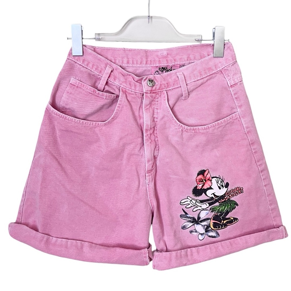 Vintage Disney Mickey By Jerry Leigh Minnie Denim Bermuda Shorts
